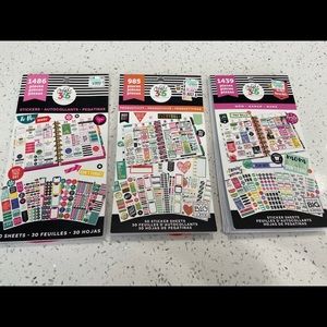 3 Create 365 Happy Planner Sticker Books Preowned